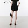 MO&Co. 2024 Summer Irregular Pleated A-Line Skort with Belt