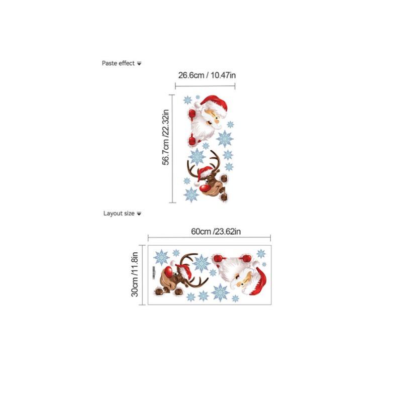 Stickers On the Wall with Santa Claus