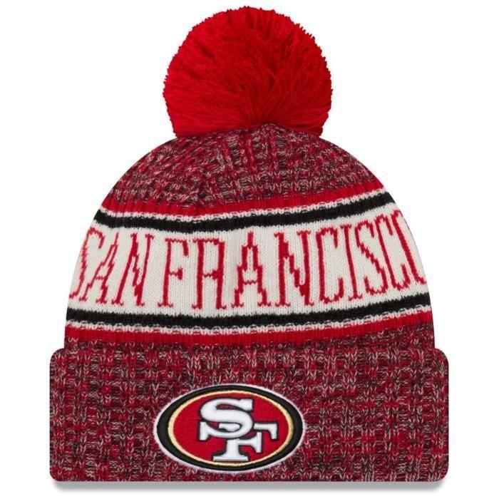 Chapeau - New Era - NFL Sideline 2018 - San Francisco 49ers - Doublure Polaire - 100% Acrylique