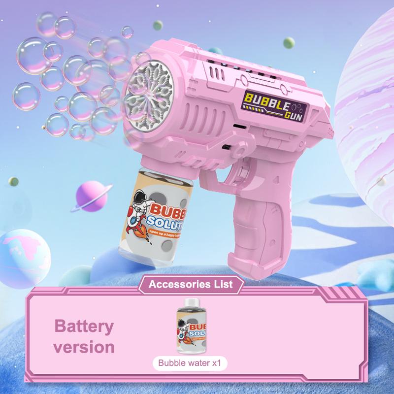 

Портативная электрическая игрушка-машина для мыльных пузырей, полностью автоматическая, ручная, детские игрушки для улицы, подарки на свадьбу с мыльными пузырями розовый