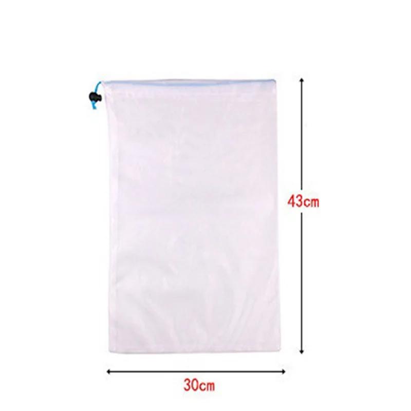 Opakovaně použitelné sáčky ze síťoviny – omyvatelné sáčky – 12 malých červených (8" x 12") Průhledné síťové sáčky pro skladování ovoce, zeleniny, hraček