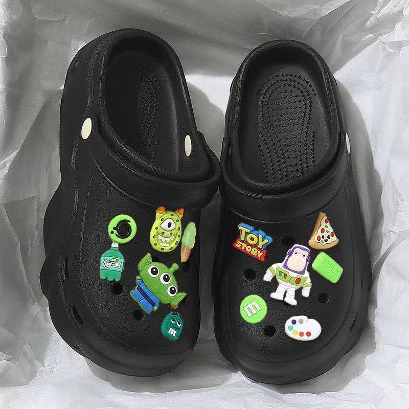 Women's 2025 Summer EVA Platform Clog Slippers - Height-Enhancing, Anti-Slip Beach Sandals