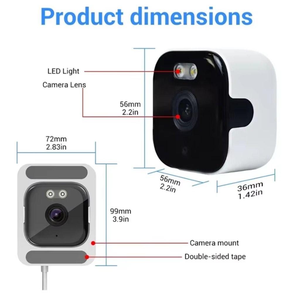 Smart 2K WiFi Window Camera Motion Detection Indoor Surveillance Camera Security Monitor