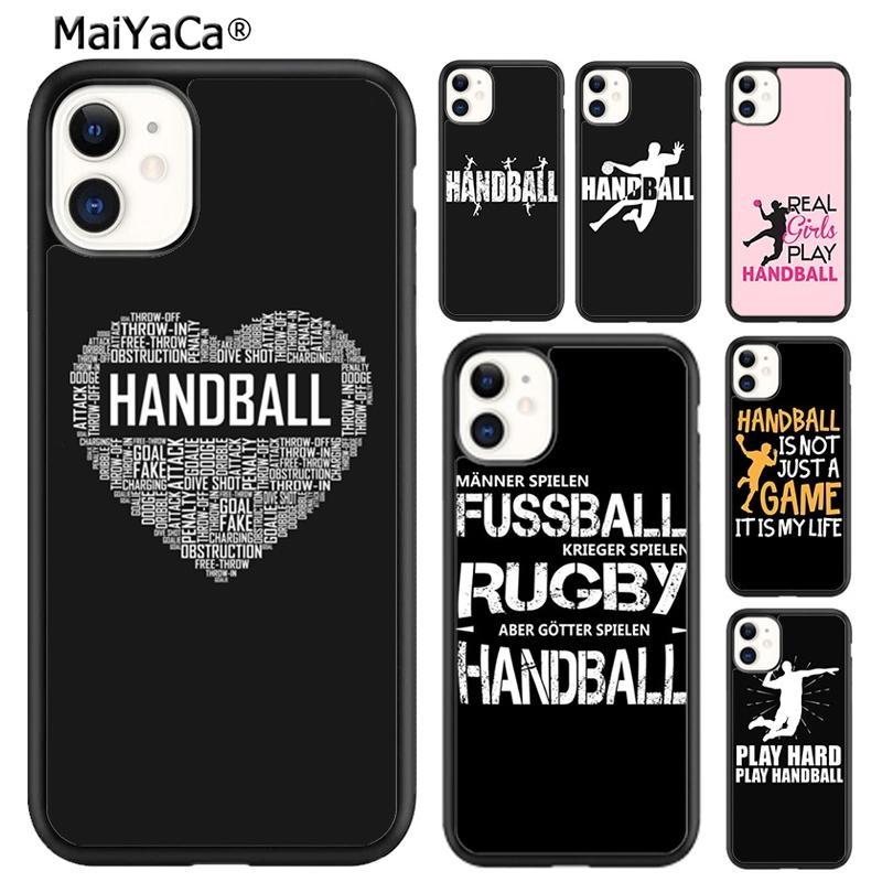 Real Girls Play Handball Quotes Phone Case For iPhone 17 Air 16 Pro Max 15 14 Plus 12 13 Shell Cover Coque