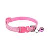 Adjustable Cartoon Pet Collar with Footprints and Bell for Small To Medium Dogs and Cats