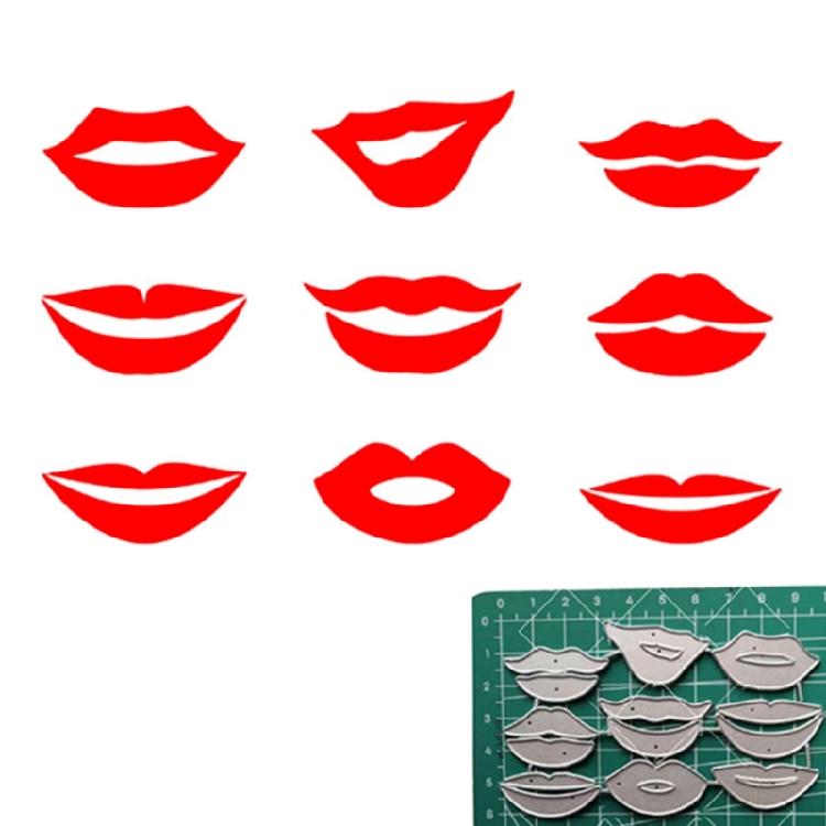 Lips Metal Cutting Dies DIY Stamps Crafts Embossing Scrapbooking Decoration
