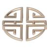 2Pcs Hollow Cabinet Handle Zinc Alloy Easy Installation Elegant Chinese Antique Hollow Handle for