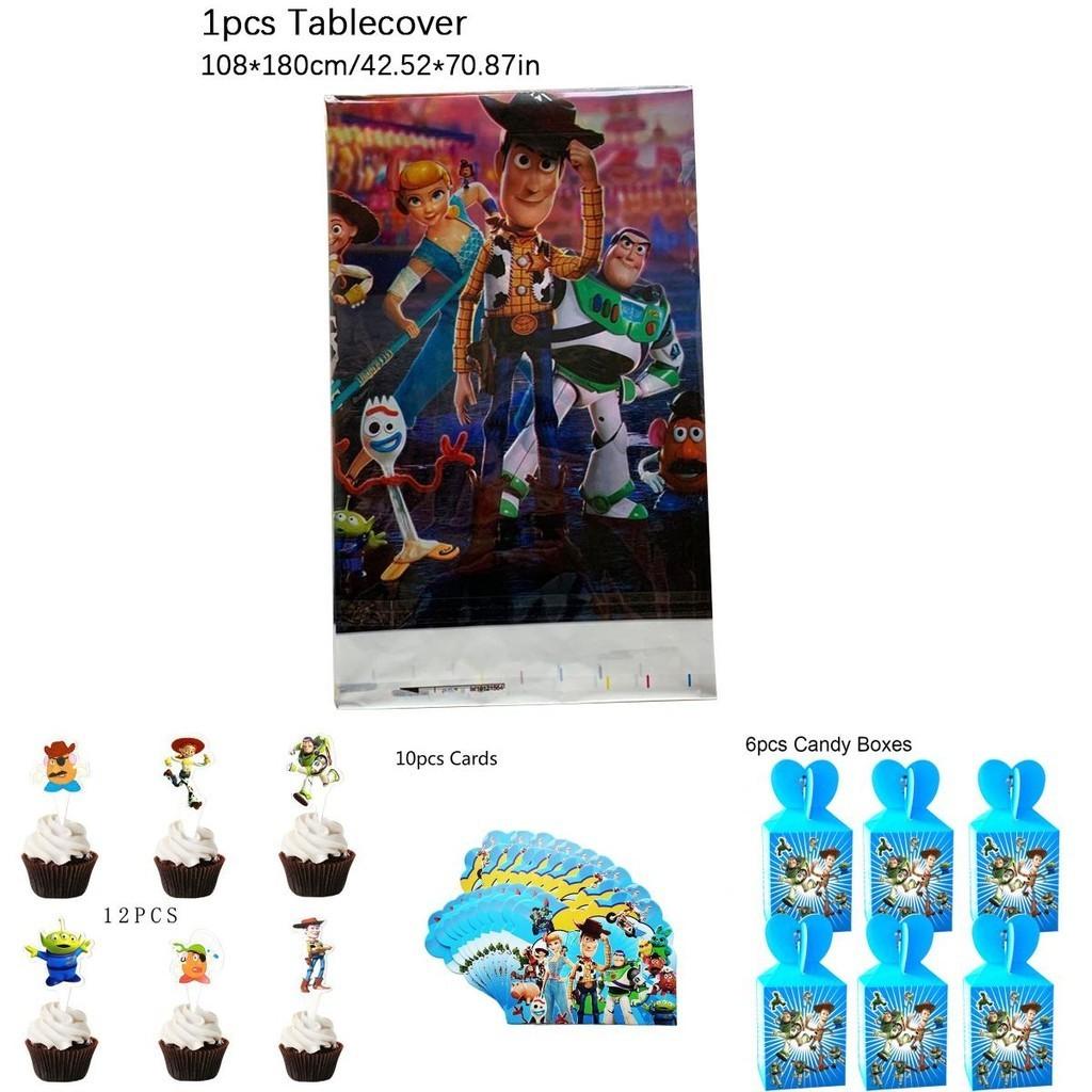 Toy Story Buzz Woody Bo Peep Birthday Party Supplies Featuring Colorful Plates Cups And Banners For Ultimate Celebration