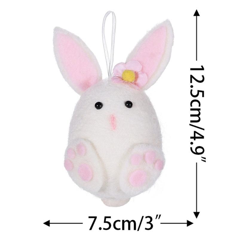Easter Chick Rabbit Felts Colorful Handmade Doll for Spring Easter Party Decorations Mini Easter Ornaments for Tree