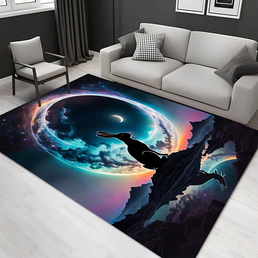 

1pc 23362869940 Pattern Carpet, Area Rug For Living Room Bedroom Room Bed Chair Laundry Entryway Corridor Yard Non-slip Outdoor Camping Rug 60cm by 90cm