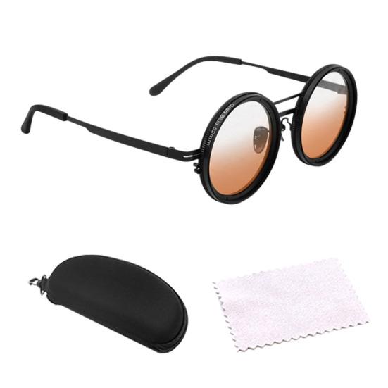 Ochelari de soare reglabili cu tentă pentru bărbați și femei, ochelari de soare polarizați rotunzi cu protecție UV, ochelari de soare retro cu cerc, cu lentile gradiente, pentru pescuit la plajă, conducere