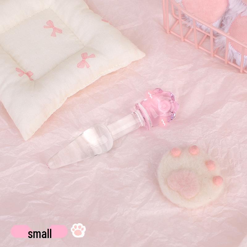 Transparenter Kristallglas-Butt-Plug Trainings-Prop - Erotisches SM Alternativspielzeug