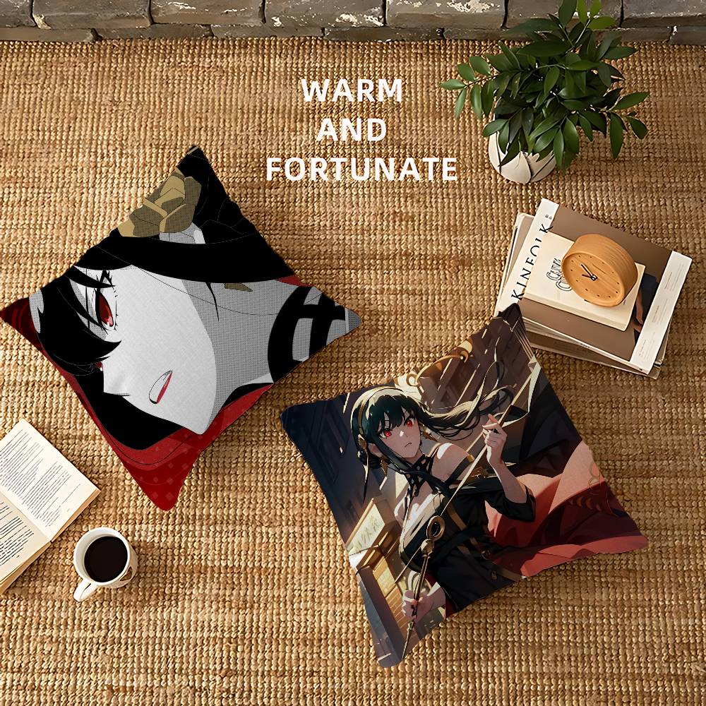 Popular Comedy Anime S-Spy X F-Family 45*45cm Cushion Cover Pillow Cover Decor Pillowcase Home Pillowcase For Couch Pillow