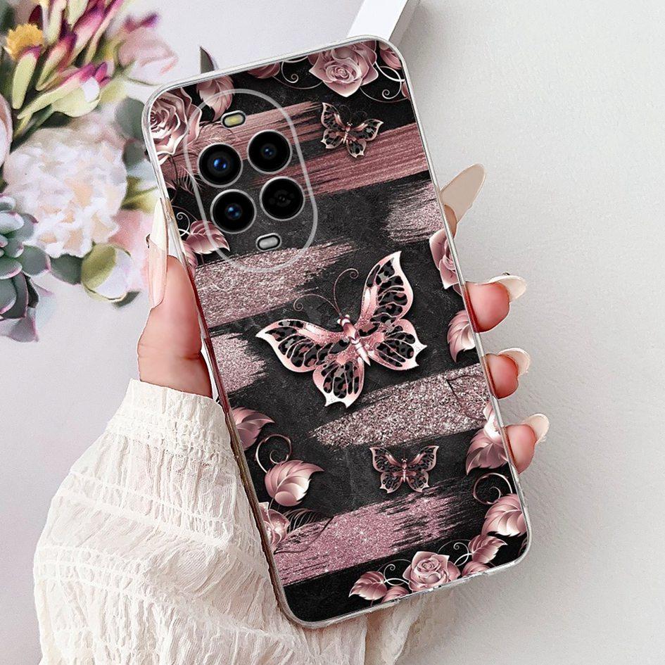 For Huawei Nova 13 Case Nova13 5G Cover BLK-AL80 Funda Popular Flower Butterfly Soft Clear Silicone Cases For Nova 13 Pro Bumper