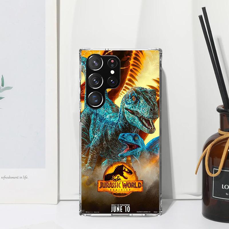 Jurassic Park Dinosaur World Phone Case For Samsung Galaxy Note 20 Ultra 10 Plus 9 8 M11 M12 M21 M30S M32 M51 M52 J4 J6 + J8 Art