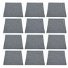 12Pcs Acoustic Panels Polyester Fiber Cutable Sound Absorption Panel for Rehearsal RoomsDark Grey