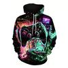 Gamepad 3D-gedruckter Herren-Hoodie Street Oversized Kapuzenpullover Mit Kordelzug Tasche Pullover Kinder Langarm Hoodies