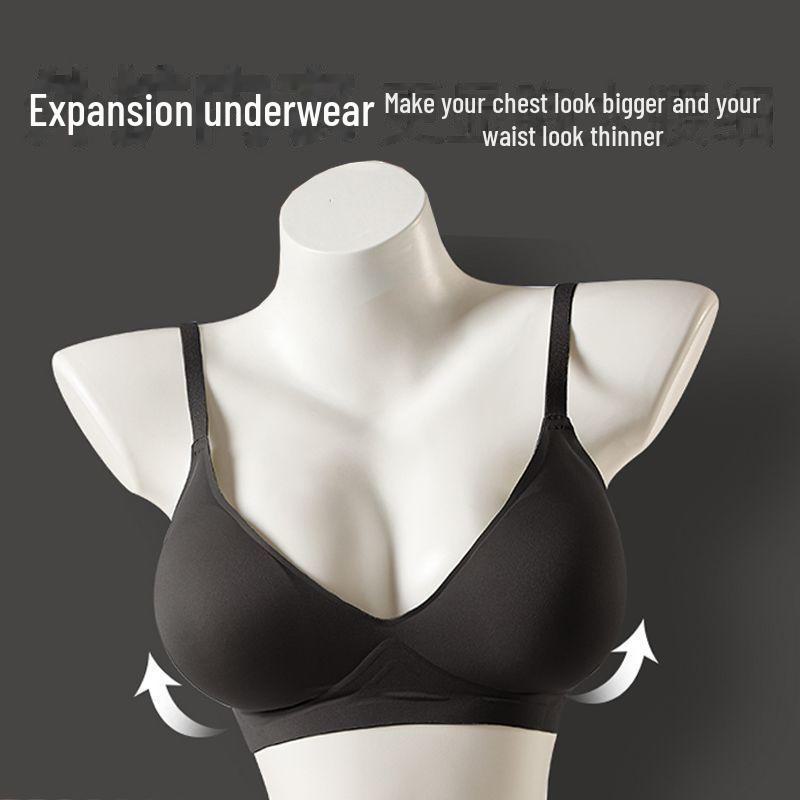 Seamless Padded Bra for Women with Small Busts - Wire-Free with Waist Slimming Design