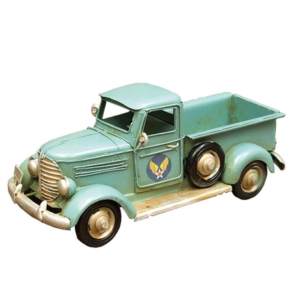 Akizuki Trading Truck W26 X X Vintage CY077369 Figurine, Blue, D10.5 H11cm, Car,
