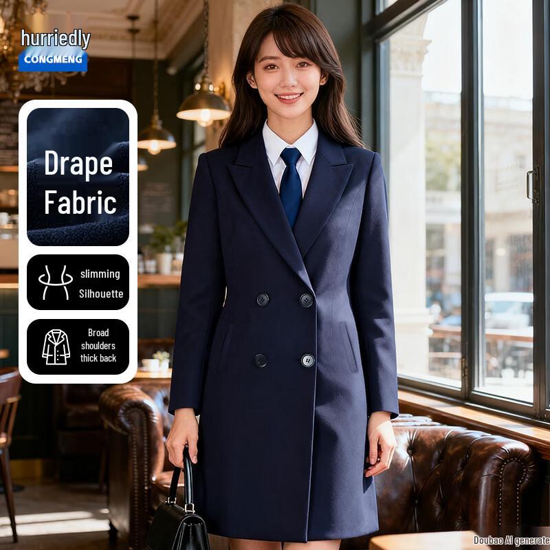 

Women s Slim Fit Wool Blend Petite Overcoat M