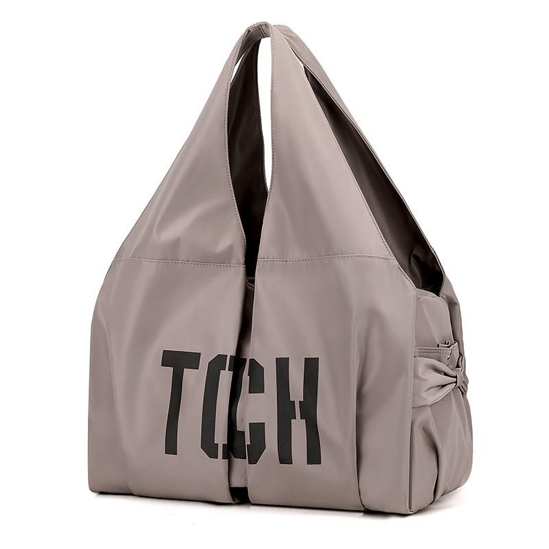 Women's Large Capacity Sporty Nylon Crossbody Bag for Travel, Yoga, and Fitness
