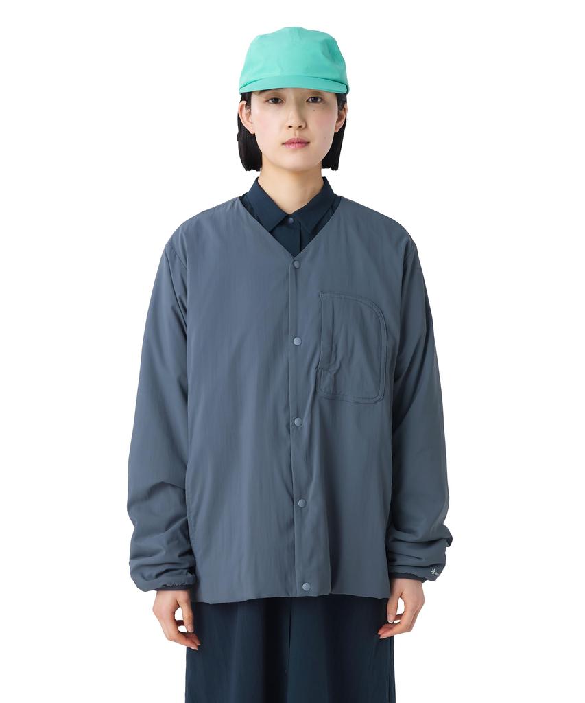 Snow Peak Flexible Insulated Cardigan Padded and and XXL JK-26SU001, Insulated, Men's Women's, Charcoal,