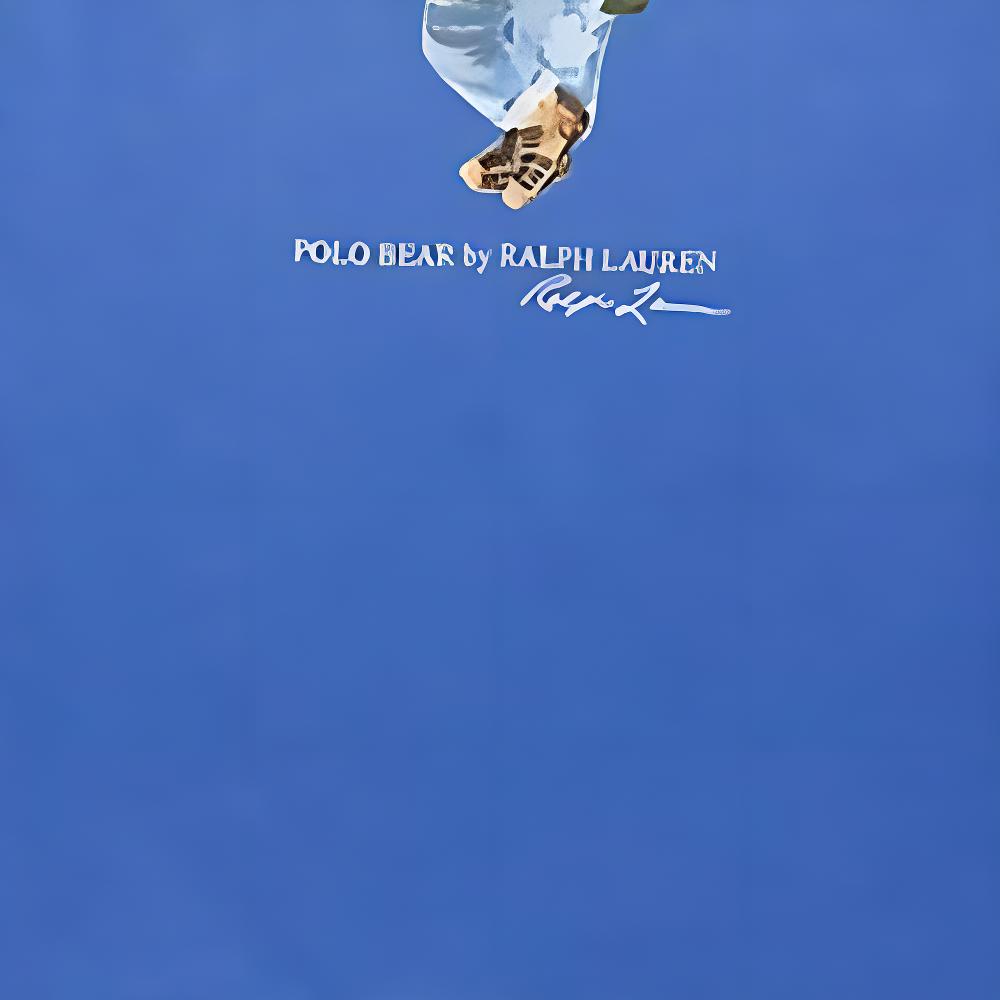 Polo Ralph Lauren Logo Buchstaben Print Muster Rundhals Kurzarm T-Shirt Herren Oberteile Blau 710958193-001