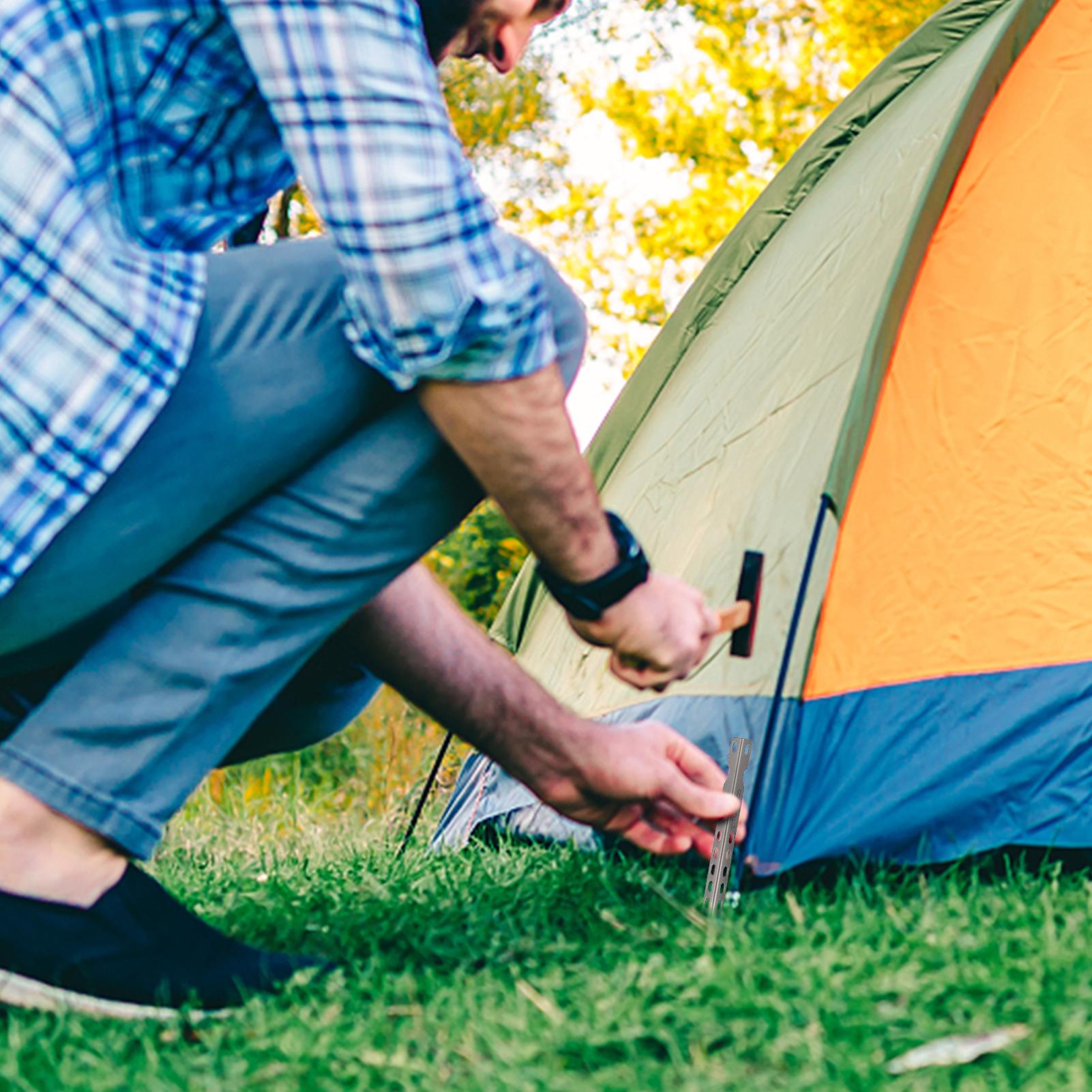 

TOMSHOO 4 6 Pack 6.3 Inch Camping Tent Pegs Ultralight Windproof Titanium Tent Stakes Outdoor Camping Hiking Tent Pegs 4