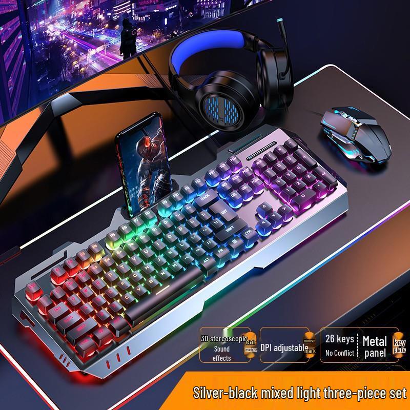 YouShu GX810 Wired Mechanical Keyboard and Mouse Combo