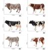 Ornaments for Children Baby Simulated Cattle Animal Figurine Cow Models Educational Toys Home Decor