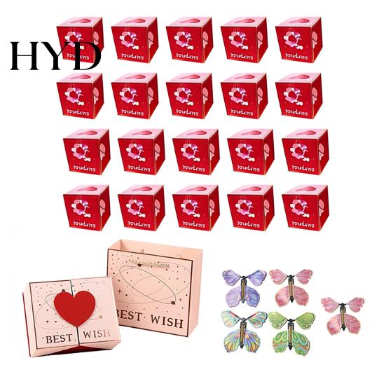 Handmade Explosion Box Gift for Money Valentine s Day Pop-Up Cash Interactive Holder DIY Folding Bounce Birthday Anniversary
