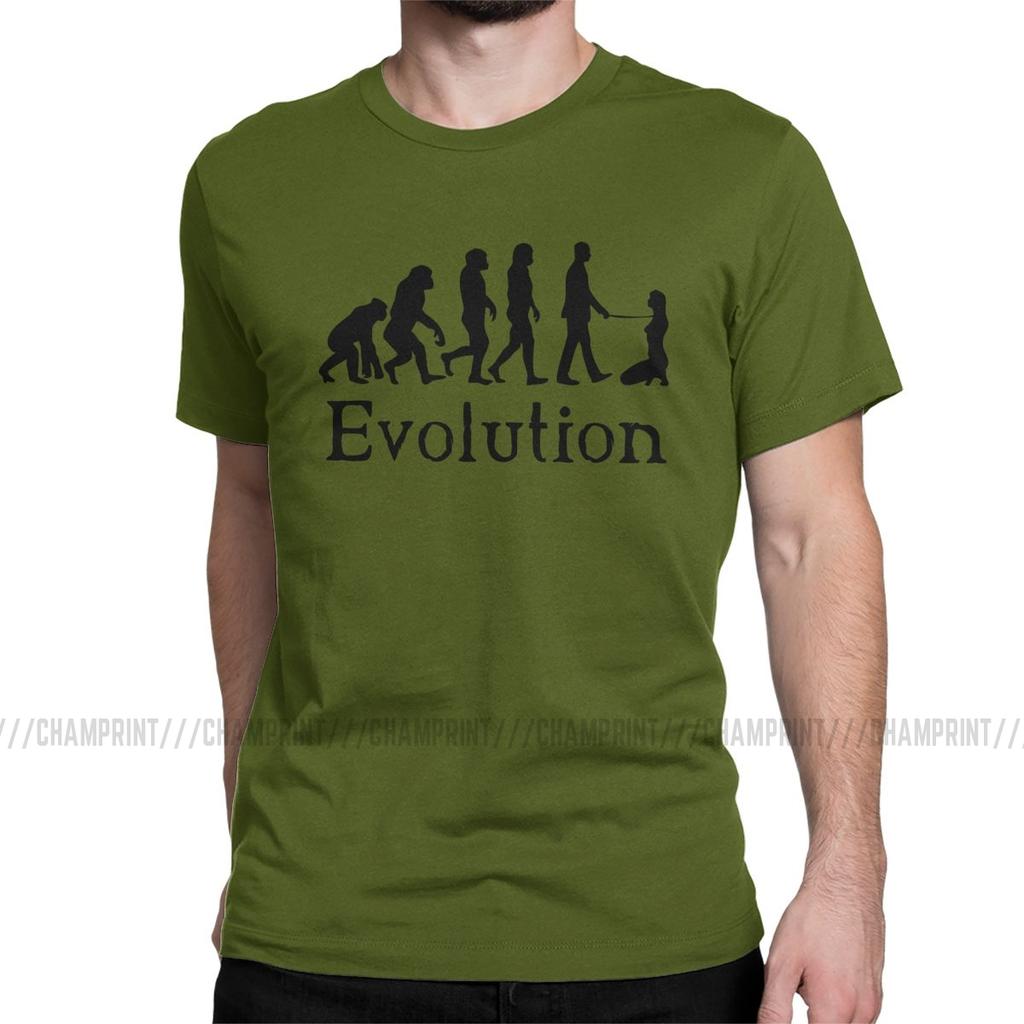 Mens BDSM Dominant Evolution T Shirt Submissive Slave Play Sexy Sub Pure Cotton Clothes Casual Round Neck Tees Printing TShirt