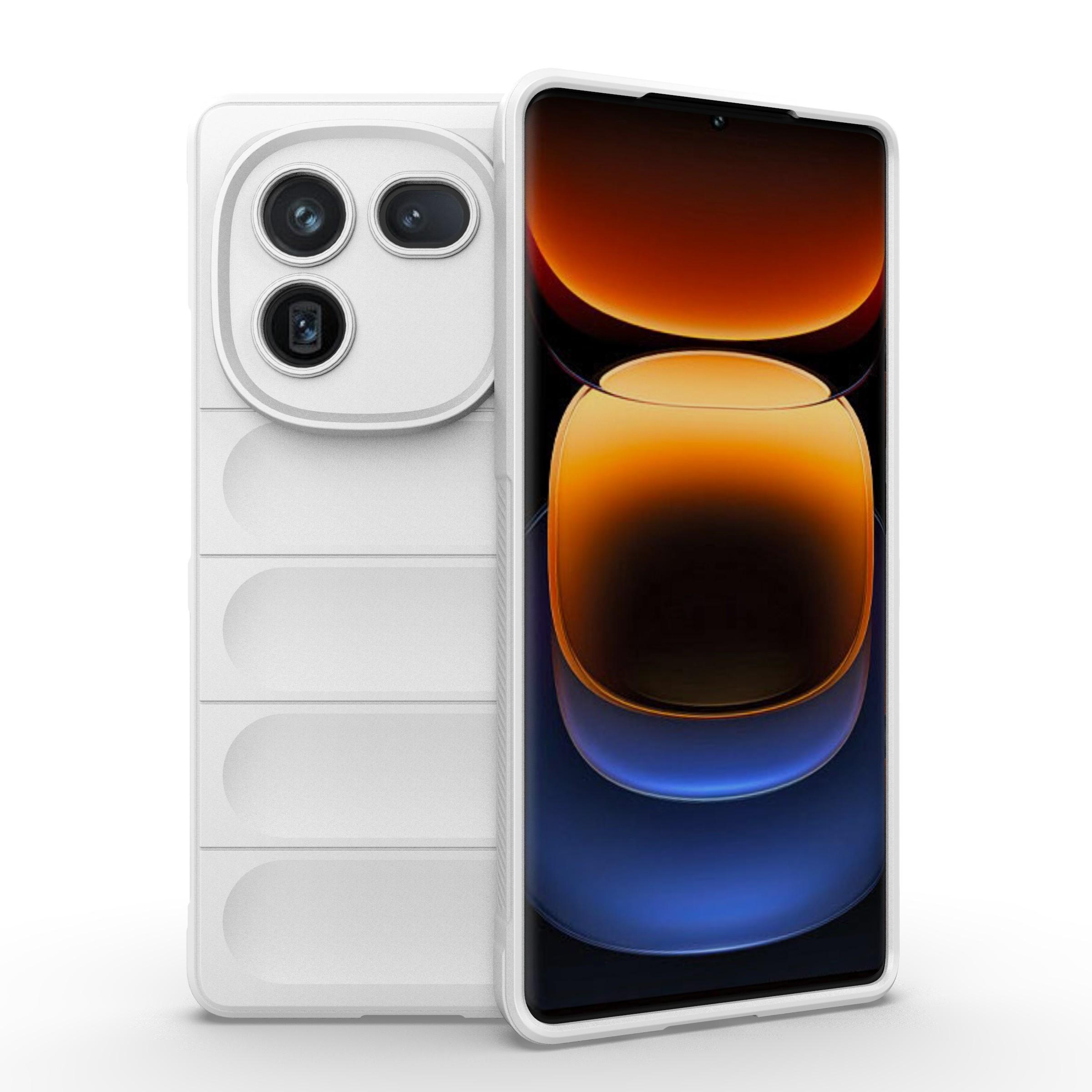 

For vivo iQOO 12 Pro 5G Phone Case Soft TPU Protective Back Cover White