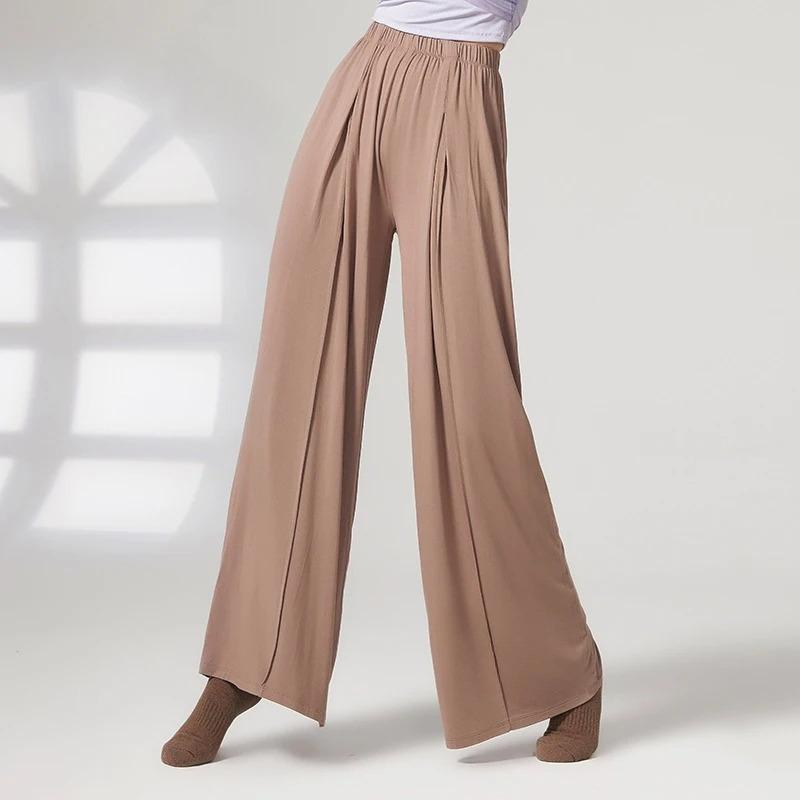Elegante Klassische Tanzhose Damen Modern Dance Weite Hosen Weich Elastisch Yoga Body Rhyme Ballett Training Übungshose