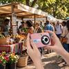 Digital Camera 4K 8X Zoom 48MP Pink Vlog Camera 2.7in Screen Video Camera Simple Camera for Travel Family Photography
