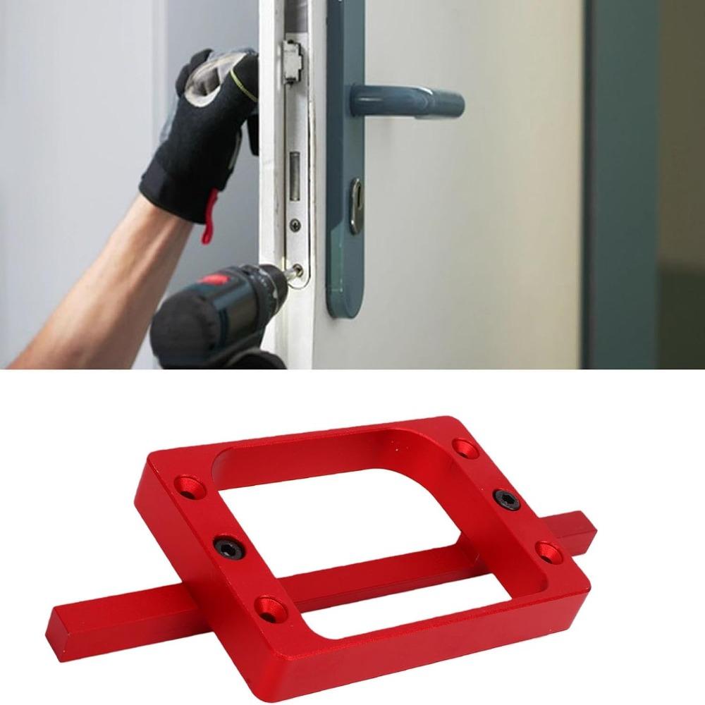 Aluminum Alloy Hinge Mortise Template Precision Machined Hinge Template Door Hinge Jig Woodworking