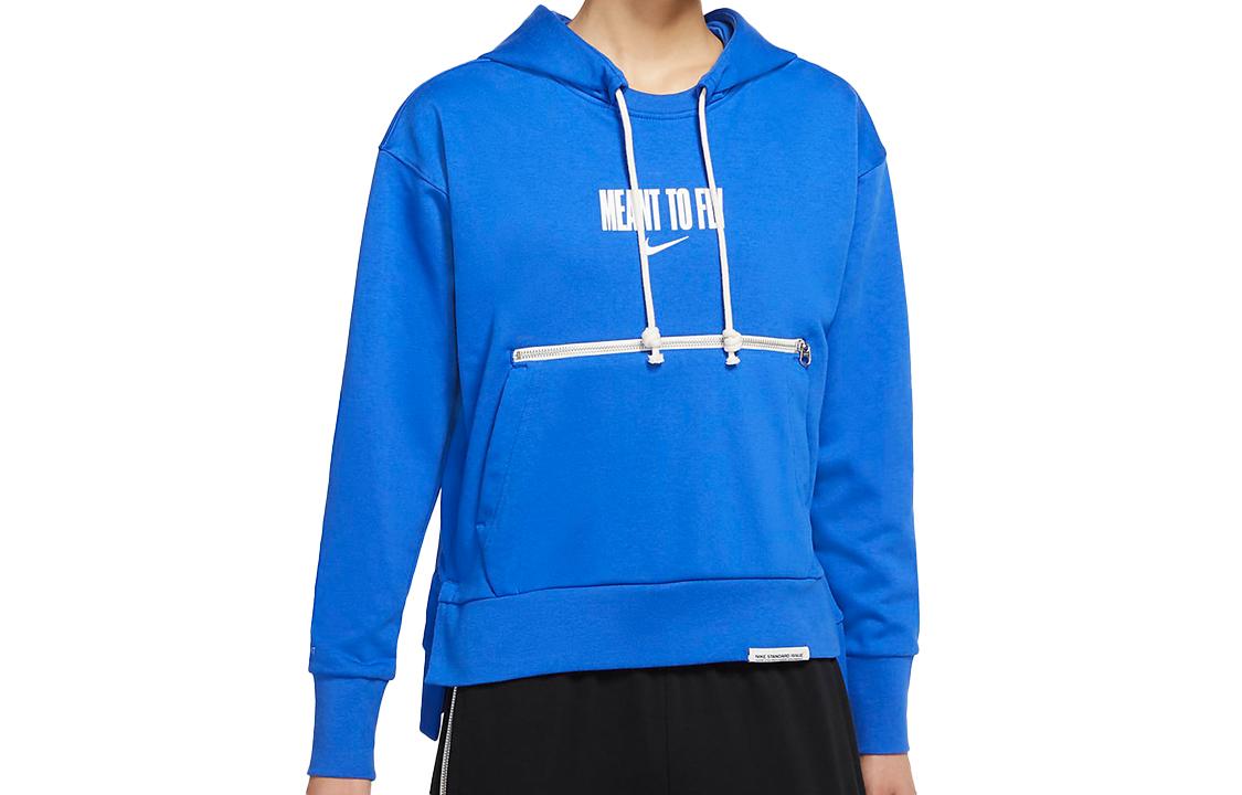 Nike Sweatshirts Women s Royal Blue Hooded Moderate Regular CZ6601-405 S