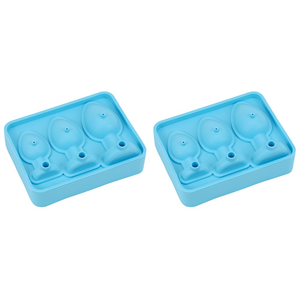 1/2Pcs Silicone Ice Cube Mold Funny Butt Plug Shaped Tray Maker for Parties Bars Cocktail Whiskey Dining DIY Kitchen Gadgets