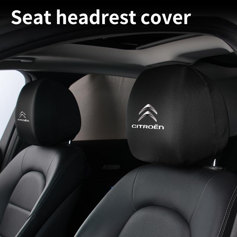 VLKO3 Car Seat Headrest Protective Cover Anti-Dirty Pillow Protector For Citroen C4 C3 C5 C2 Berlingo Celysee Cactus Picasso Aircross
