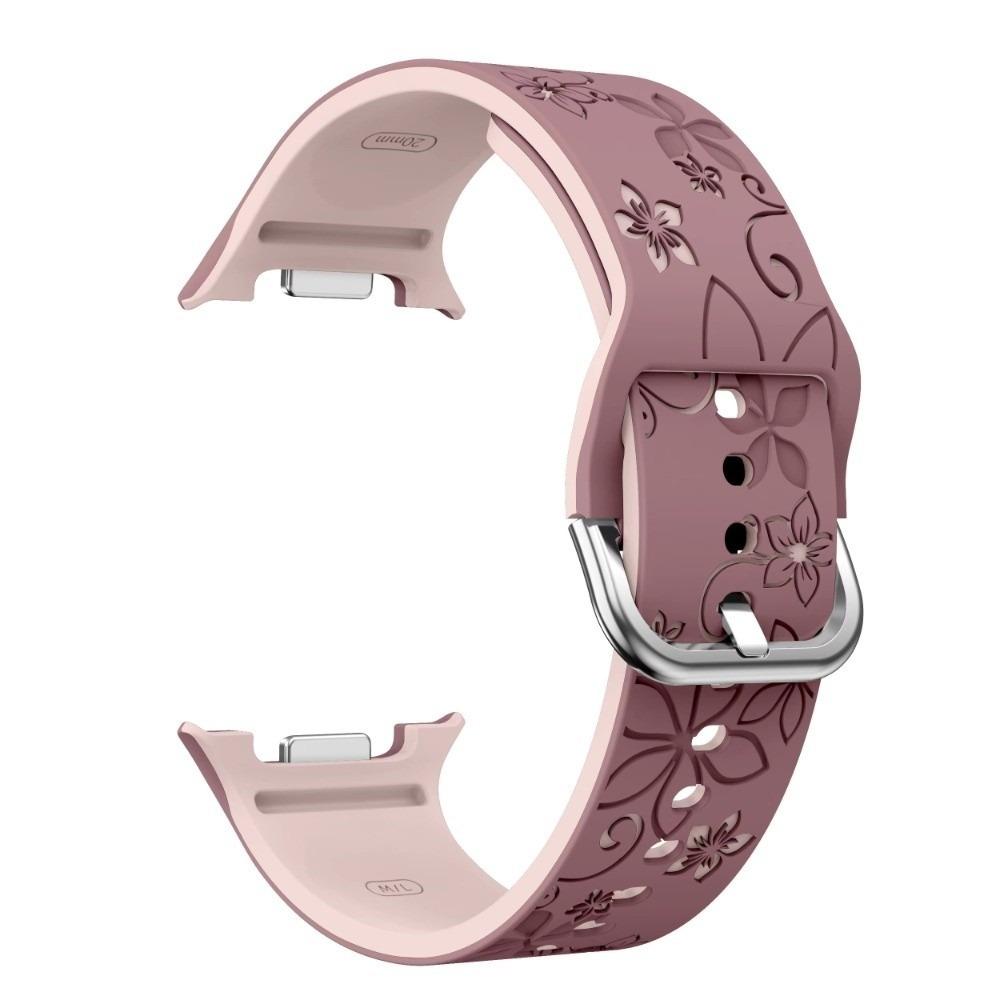 Silikonový řemínek na hodinky Bez mezer Vyřezávaný potisk Řemínek na hodinky Pohodlný náramek na hodinky pro Samsung Galaxy Watch 8/Watch 8 Classic Watch