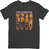 Type 0 Negitive Music Unisex Fit for Men & Women Quality Cotton T-Shirt Black