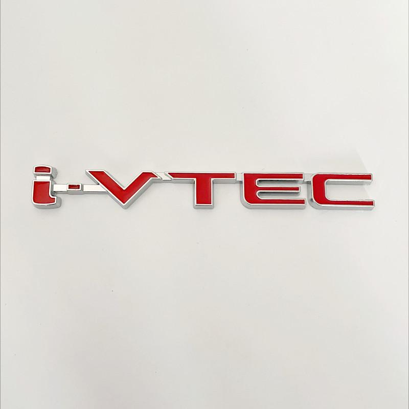 3D Chrome Metal Car Letters Rear Trunk Badge Emblem IVTEC Logo I VTEC Sticker For Honda City Civic Accord Jazz CRV  Accessories