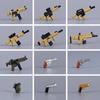 WW II Army Figures Accessory Parts Brick Playset WW2 Soldiers Army Warrior SWAT Police SWAT Machine Gun Scale Ratio Model Block Bricks Toys  Playsetss