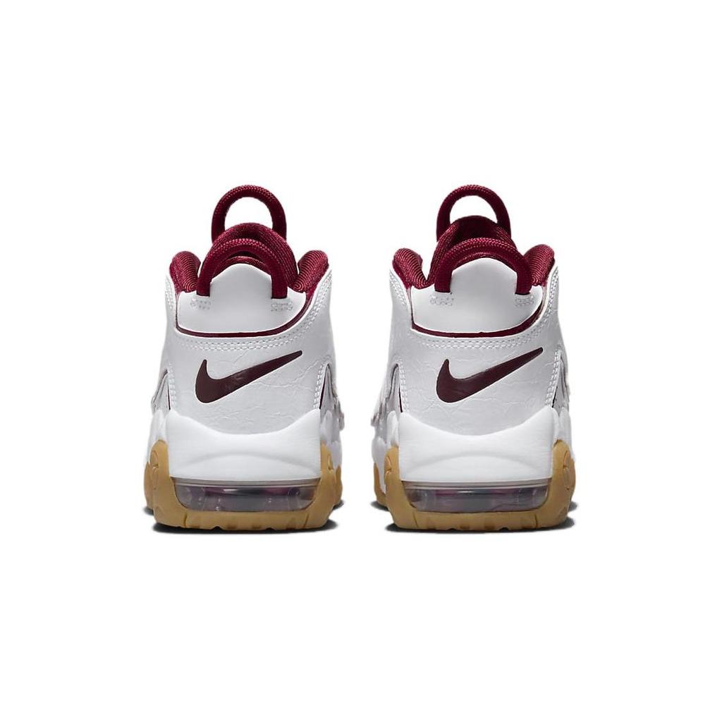 Nike Air More Uptempo (Ps) Versatile Casual Easy Comfortable Shock Absorbing Durable Low Top Kids Basketball Shoes Kids sneaker White Red FJ2847-100