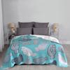 Manafree Decke für Schlafsofa Reise Seekuh Meeresbewohner Tiere Seekühe Fische Meeresleben Natur Dugong Dugongs
