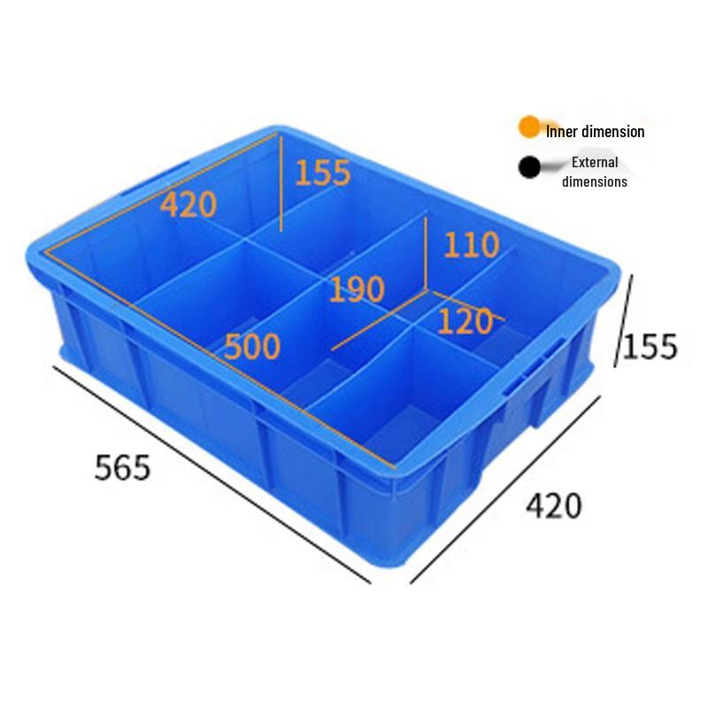 Divided Plastic Parts Organizer Box