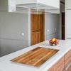 Glass Protective Plate for Stove 90x52 Wood