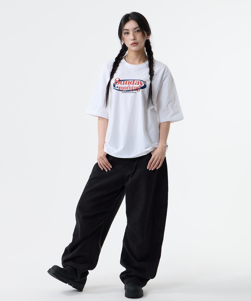 Nasttingijeubeleoldaenmi Sunday Morning Tee_White