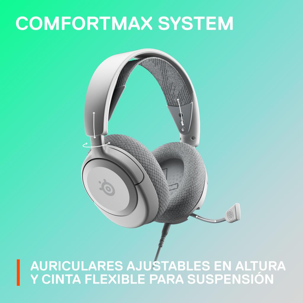 SteelSeries Arctis Nova 1 Gaming Headset Drivers Spatial Audio Comfortable Design Durable Ultralight Microphone PC Switch Xbox White Multi-System -