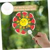 Toyvian 32 Pieces DIY Transparent Paper Portable Handheld DIY Graffiti Plastic Hand Plain Hand Graffiti Hand Fans Fans, Fans, Fans, Fans, Fans,